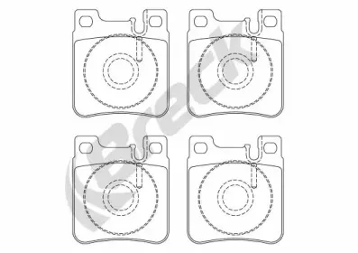 Комплект тормозных колодок, дисковый тормоз BRECK купить